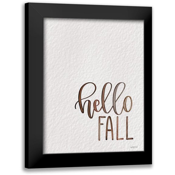 Imperfect Dust 12x14 Black Modern Framed Museum Art Print Titled - Hello Fall
