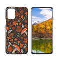 thumbnail image 1 of Black-Orange-Goth-Flowers-Shrooms-Cottagecore-Mushrooms-Forest Phone Case, Degined for LG Q52 Case Men Women, Flexible Silicone Shockproof Case for LG Q52, 1 of 1