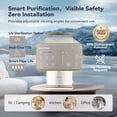 thumbnail image 2 of NatureFlow Y6 Pro Countertop RO Cold Water Purifier, 10-Stage Filtration & Mineralization, pH 9.0-9.5 Alkaline Water, Smart Display, 4:1 Low Waste, 2 of 8