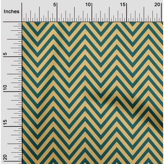 oneOone Silk Tabby Fabric Chevron Geometric Fabric Prints By Yard 42 Inch Wide