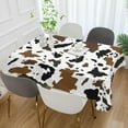 thumbnail image 5 of GZHJMY Cow Tablecloth, Rectangle Waterproof Washable Polyester Table Cover for Picnic Dinner Holiday Party Decor, 60 x 60 Inch, 5 of 7