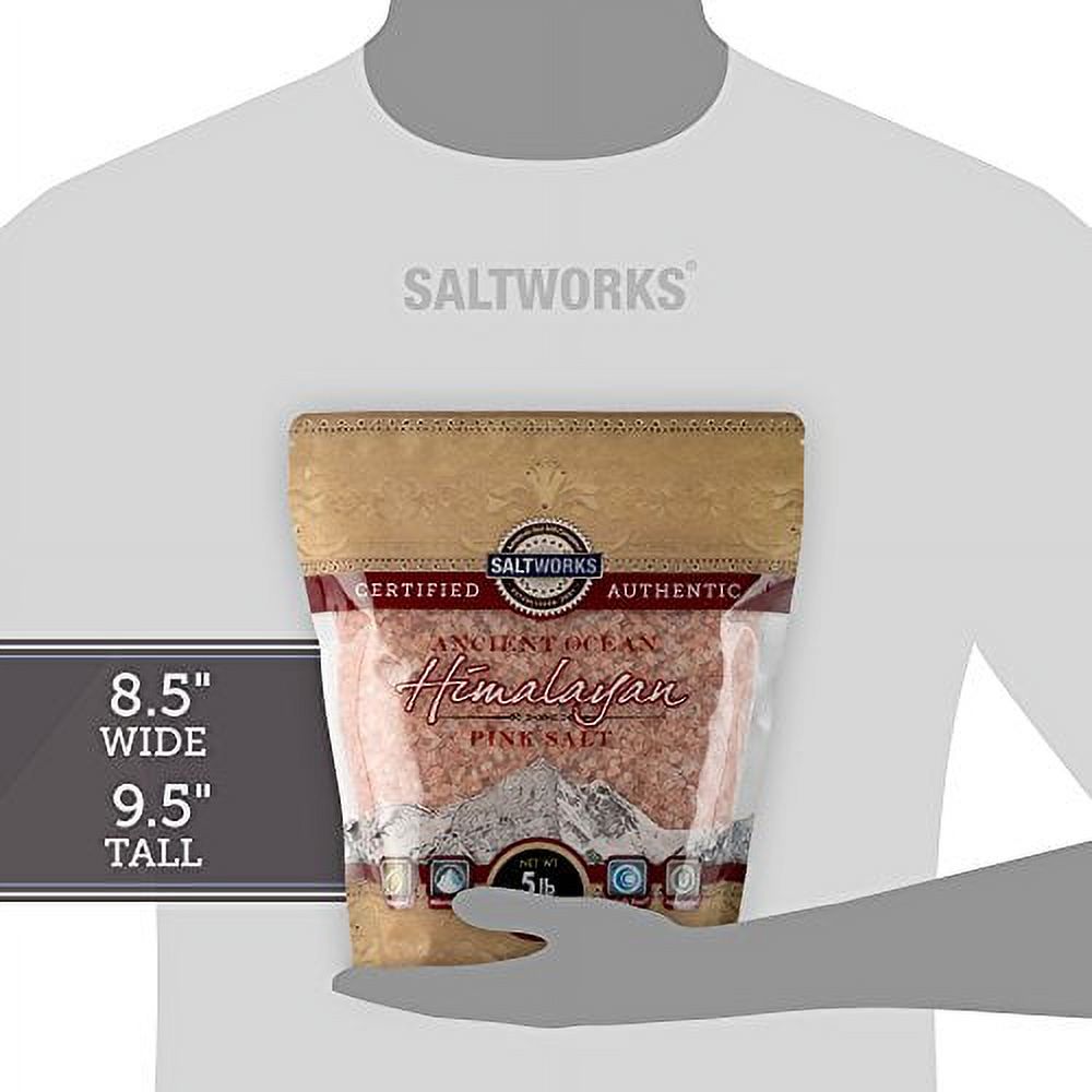 (Price/Each)Saltworks - Salt Pink Himalayan Crse - 1 Each - 5 LB