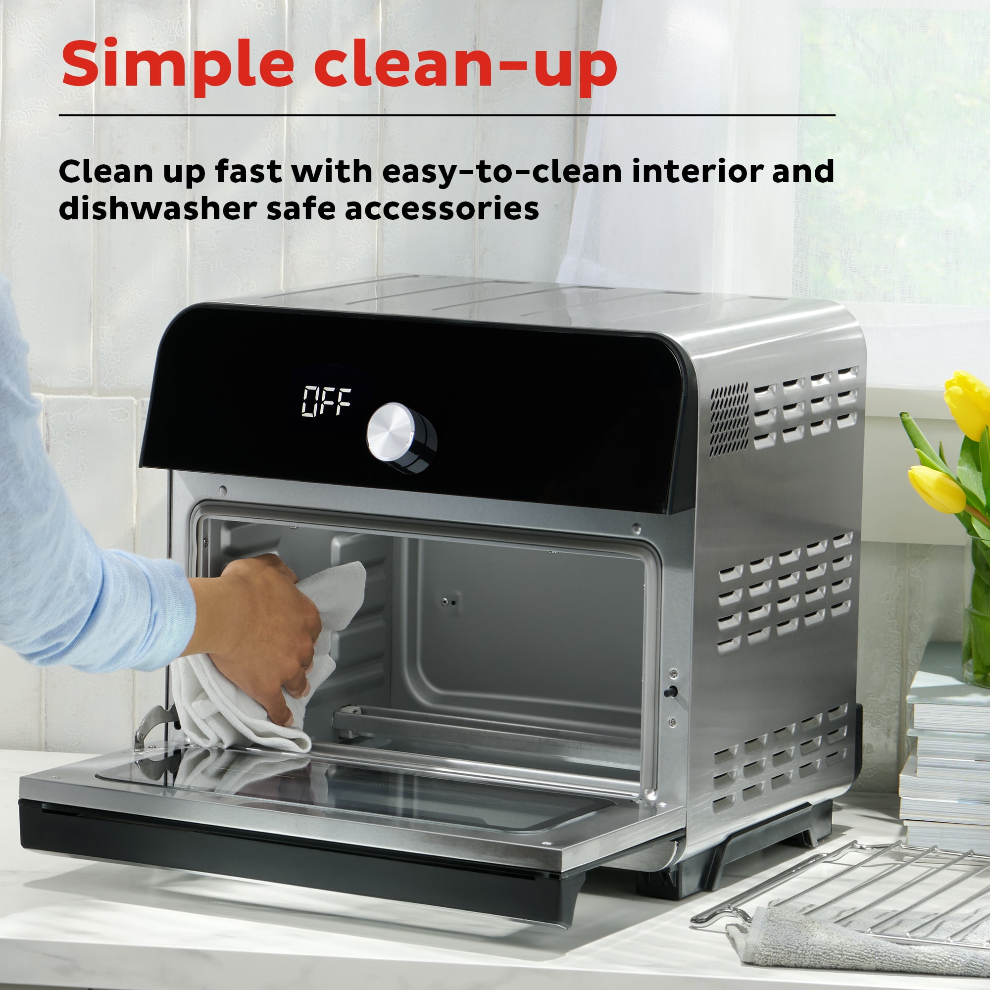 Instant Omni Plus Air Fryer Dehydrator Rotisserie Stainless Steel Toaster Oven 13.9x15.7x16.5 in. Walmart