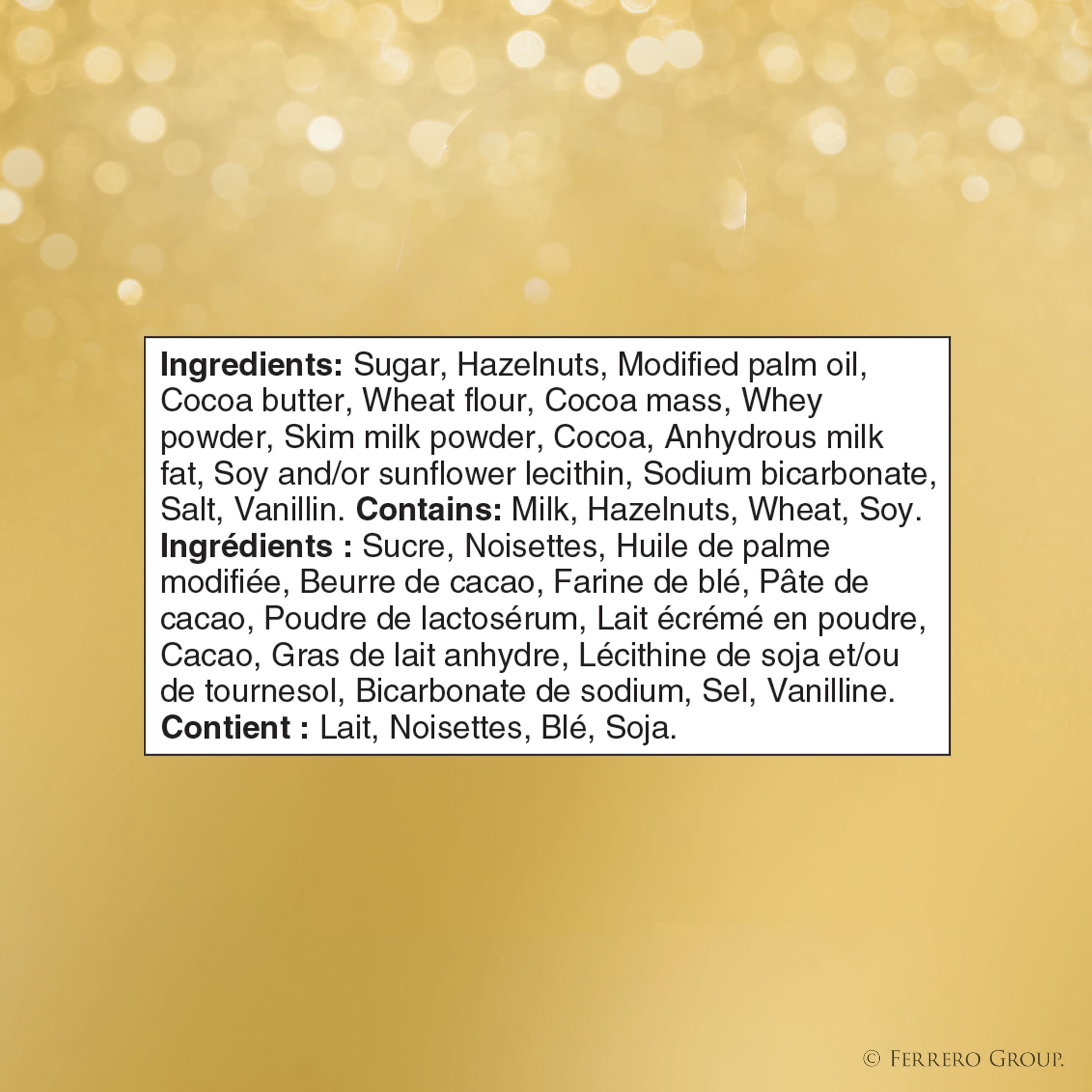 Chocolat fin aux noisettes FERRERO ROCHER 8 chocolats emballés individuellement, 100g