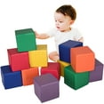 Gymax 24Piece 8'' PU Foam Big Building Blocks Colorful Soft Blocks