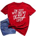 thumbnail image 4 of Aloohaidyvio Tops Women Girls Print Tees Short Sleeve Round Neck T Shirt Blouse Tops, 4 of 6