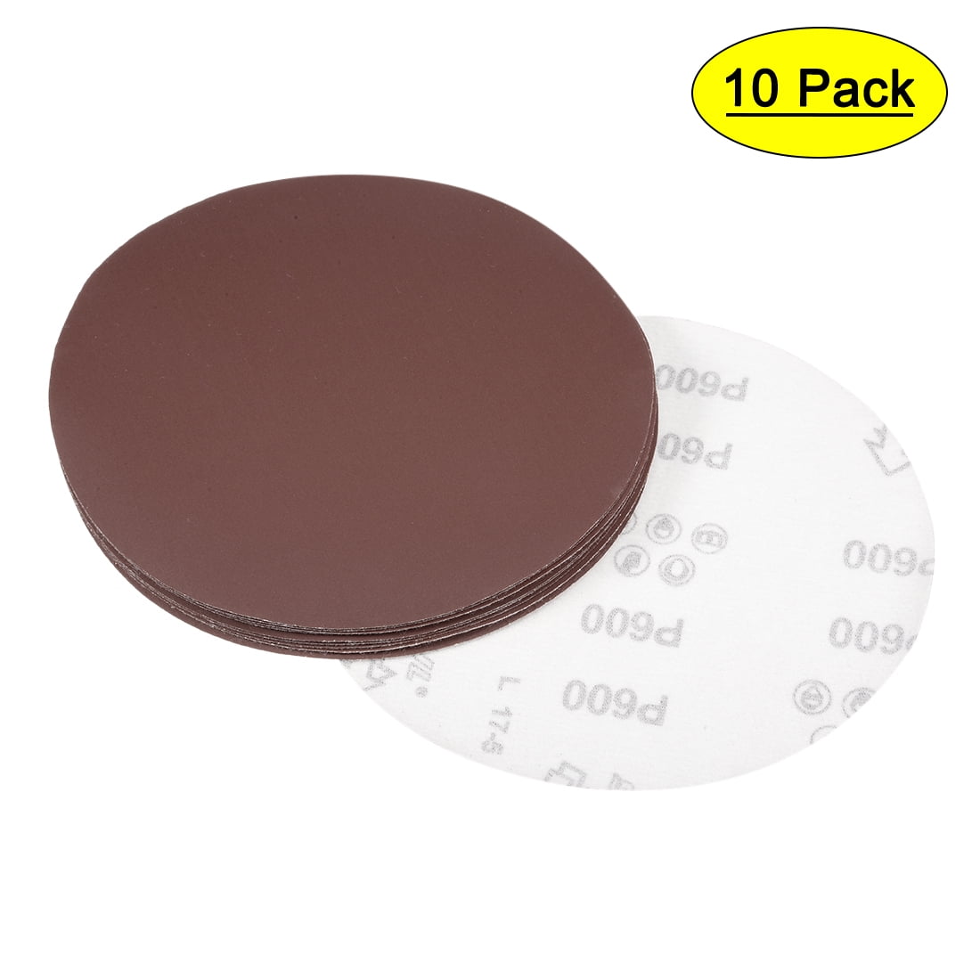 7 Inch Sanding Disc 600 Grits Flocking Sandpaper for Sander 10 Pcs