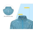thumbnail image 5 of Dasawamedh Men's Running Sport Track Jacket Full Zip Workout Athletic Fitness Jackets for Training Tile Blue Heather S, 5 of 7