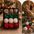 thumbnail image 4 of Hanging Ball Ornaments for Christmas Tree, Plastic Holiday Decorations Set, 4 of 7