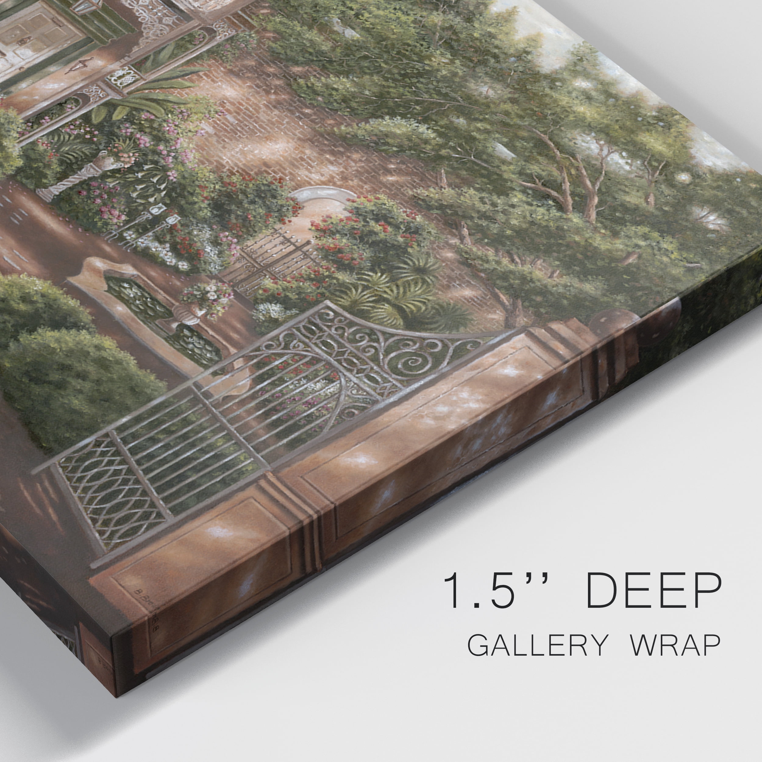 Jane's Courtyard II Premium Gallery Wrapped Canvas - Ready to Hang - Set of 2 - 12 x 18 Each