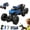 Black, variant on Six-Wheel Alloy Rock-Climbing RC Car, 4WD High-Speed Off-Road Remote Control Truck w/Suspension & Non-Slip Tires - Outdoor Alloy Rc Truck for Adults & Age 8-12