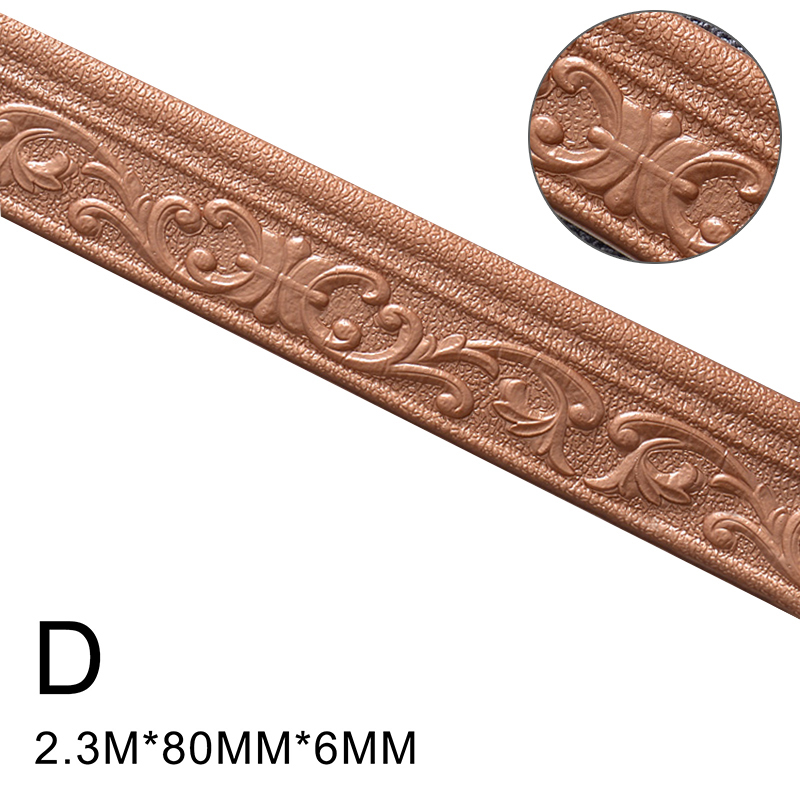 3D Pattern Sticker Wall Trim Line Skirting Border Decoration Self Adhesive Household New