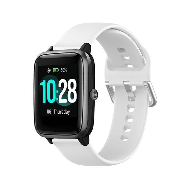 Correa de reloj a prueba de sudor de silicona deportiva de color sólido de 19 mm con diseño de moda y fácil reemplazo