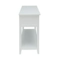 thumbnail image 5 of Gzxs Console Table, Modern Entryway Table with Storage Drawers and Open Shelf, 44" Hallway Sofa Tables for Living Room, Foyer, Corridor and Hallway, White, 5 of 8