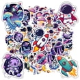 thumbnail image 3 of 35pcs-50pcs Cute Astronaut Stickers Space Stationery Stickers Planet Kids Stickers for Laptops Suitcases Phones, 3 of 9