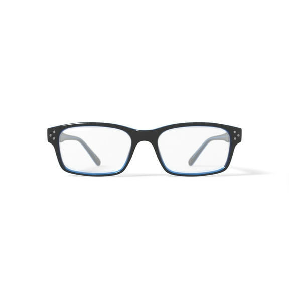 Randy Jackson Men's RJ3025 Rectangular Prescription Eyeglasses with Case, Black