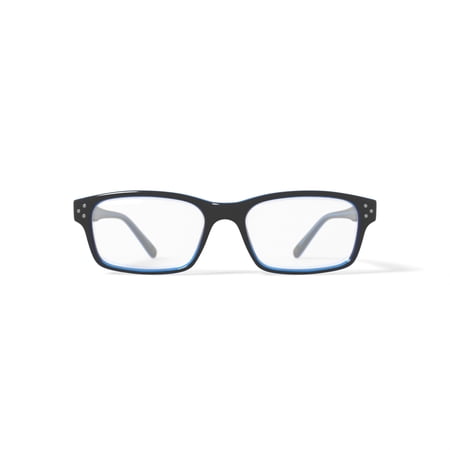 Randy Jackson Men's RJ3025 Rectangular Prescription Eyeglasses with Case, Black