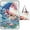 Huang-2, variant on American Flag Stormy Wave Art Outdoor Picnic Blanket, Foldable Waterproof Beach Mat, Portable Beach Blanket for Beach Camping, Hiking, Family Concerts
