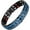 Black & Double Blue Line, variant on Mens Magnetic Bracelet Titanium Steel Magnetic Bracelet with Double Row 4 Elements Magnets,Father's Day Gifts