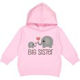 thumbnail image 2 of Inktastic Big Sister Elephant Toddler Hoodie, 2 of 4