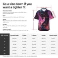 thumbnail image 6 of Lsque Neon Futuristic Dragon pattern Hawaiian Shirt for Men, Unisex Summer Beach Casual Short Sleeve Button Down Shirts-Medium, 6 of 9