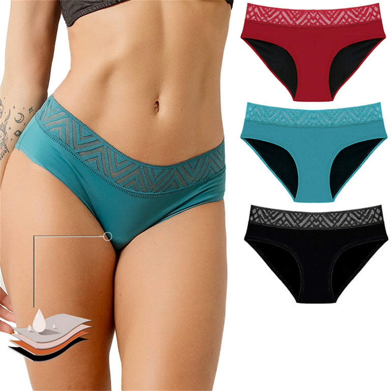 ZMHEGW Womens Underwear Seamless High Waisted Leak Proof For Leak Proof  Cotton Overnight Menstrual Briefs Womens Panties