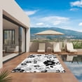 thumbnail image 2 of Vintage Flowers Outdoor Rug 4x6 Ft, Non Slip Washable Area Rug, Black White Farmhouse Floral Plants Patio Rugs Carpet Runner, Large Floor Mat for Indoor/Outdoor Deck Porch Camping, 2 of 8