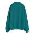 thumbnail image 5 of Oversized Solid Color Loose Casual Zipper Sweatshirts, Lapel Design, Soft Lightweight for Parties, Vacation, Daily Wear, Black 3XL, Size S-XXXL, 5 of 5