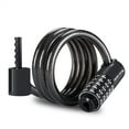 thumbnail image 1 of Bicycle Lock 90cm/120cm/150cm Bicycle Lock Cable High Security 5 Digit Resettable Combination Lock Anti-Theft Coiled Cable Lock for Bicycle Motorcycle Ebike, 1 of 8
