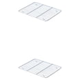 thumbnail image 2 of kurtrusly Stainless Steel Tray Space-saving And For Food Storage And Baking Purposes Food Storage Tray Baking Pan Tray 304net rack medium 2Set, 2 of 6