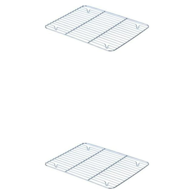 Wosthever Bandeja de almacenamiento de alimentos de acero inoxidable con fácil acceso y multifuncional Bandeja de acero inoxidable 304net rack estante 304net grande 2Conjunto