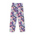 thumbnail image 3 of Lsque Skull rainbow color space Print Men's Pajama Pants, Lounge Pant - Comfortable Home Wear,Elastic Waistband, Stylish Design-Small, 3 of 9