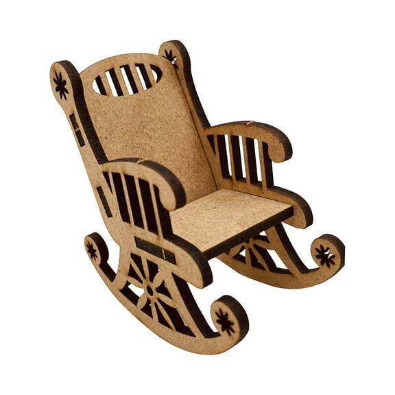 Vikakiooze 2022 Christmas Decorations DIY Wooden Splicing Decoration Chair Shape Christmas Decorations