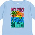 thumbnail image 4 of Inktastic Key West Sunset Tropical Vibes Boys or Girls Long Sleeve Toddler T-Shirt, 4 of 5