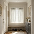 thumbnail image 6 of Surpdew Linen Short Curtains for Small Window 36 Inch Length 2 Panels Set for Bedroom Living Room Bathroomt Cabinet Basement, Light Filtering Textured Short Kitchen Curtains Over Sink, 6 of 6