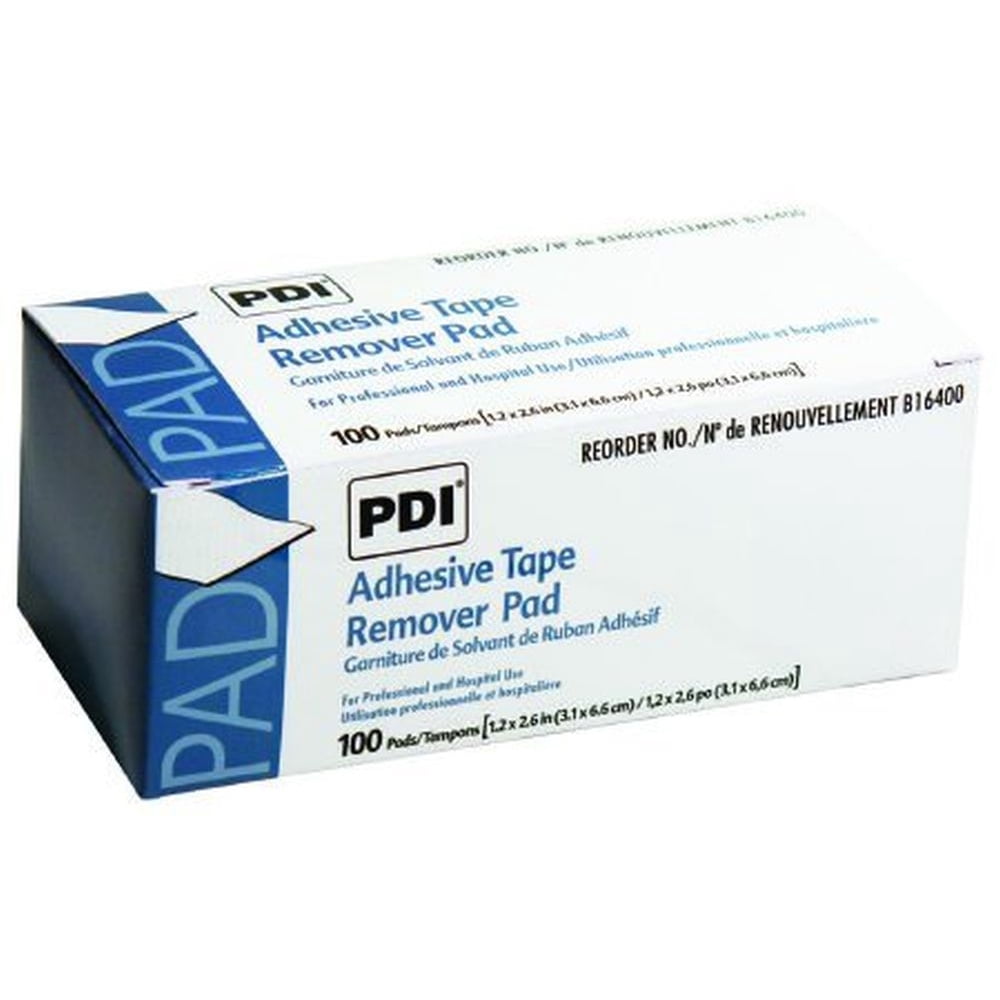 PDI Skin Adhesive Tape Remover Pads Wipes 1.25" x 2.625" B16400 100