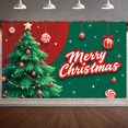 thumbnail image 4 of Decorative Design Christmas Banner Holiday Tree Candy Cane for Christmas Party Decoration Indoor Celebration Winter Event, 4 of 9