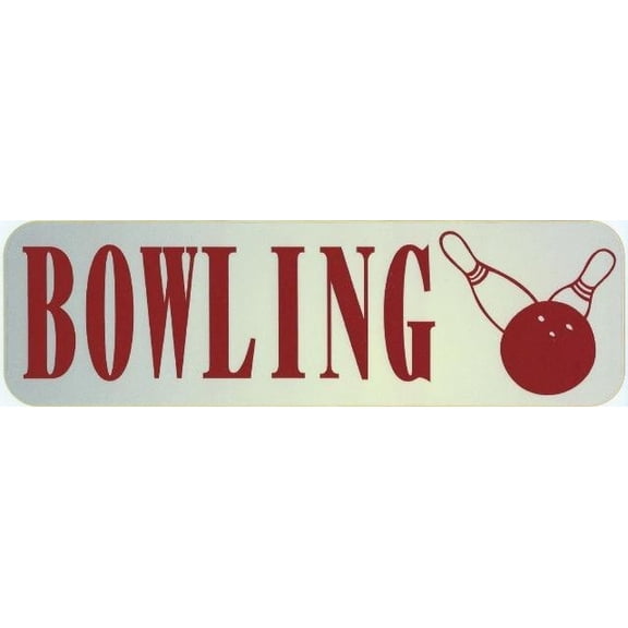 10in x 3in Bowling Bumper magnet magnetic Truck magnets Vinyl Car