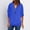 B87 Blue short sleeve shirts for women Clearance Under $5, variant on Cagogo Women's Plus Size V Neck Tshirts Under $5 Summer Tops Short Sleeve Dolman Zipper Design T-Shirts Trendy Summer Blouses Clothes Birthday Gift