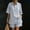 #0350-Gray, variant on Womens 2 Piece Shorts Set, Button Down Collar Top and Elastic Waist Shorts, Solid Linen Blend Casual Outfit, Summer Matching Suit Gift