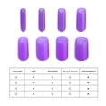 thumbnail image 4 of Uxcell Screw Thread Protectors End Caps Vinyl 50 Pcs 15mm Purple, 4 of 5
