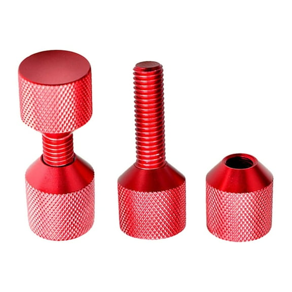 BUYISI 1-1/8 aluminum flange two-hole pin 1-1/8 hole gradient positioning pin red