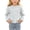 Light Blue, variant on Wilark Girls Long Sleeve T Shirts with Ruffle Size 5, Cotton Cute Crew Neck Casual Kids Fall Clothes Pink