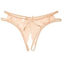 Women's Low Waist Panties Women'S Sexy Lace Underpants Open Crotch Panties Low Waist Briefs Underwear, Women's Panties