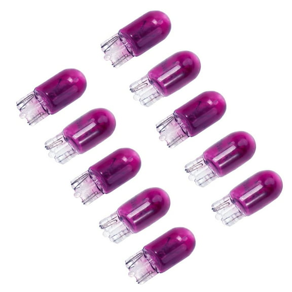 10Pcs T10 501 W5W 3W Car Dashboard Dash Panel Gauge Light Bulbs Accessories Purple Car Lights Signal Lamp Fangkenuo