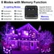 thumbnail image 4 of Cadena de luces solares YAOZHOU, color morado, 2 unidades, 200 LED, 12 m, para exteriores, 4 of 7