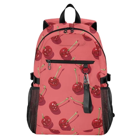 JIALIOU 14 Laptop Backpack Waterproof Airline Approved Stylish Casual Daypack for Travel Business College Work Beautiful Cherry