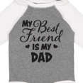 thumbnail image 4 of Inktastic My Best Friend is My Dad with Hearts Boys or Girls Long Sleeve Baby Bodysuit, 4 of 5