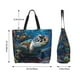 thumbnail image 5 of Fotbe Ocean Coral Turtle Bolsa Tote Estética de Lona con Estampado para Mujer - Bolsa Reutilizable de Hombro Casual para Vacaciones, Compras, Trabajo y Gimnasio, 5 of 8