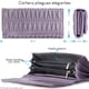 thumbnail image 3 of Cartera grande para mujer con pliegues elegantes violeta, 3 of 4